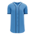 Athletic Knit Full Button Baseball Jersey with Braided Trim (BA5500)